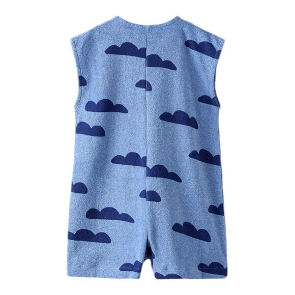 ZARA Kids | Blue | CLOUD TERRYCLOTH JUMPSUIT - Picture 2 of 7